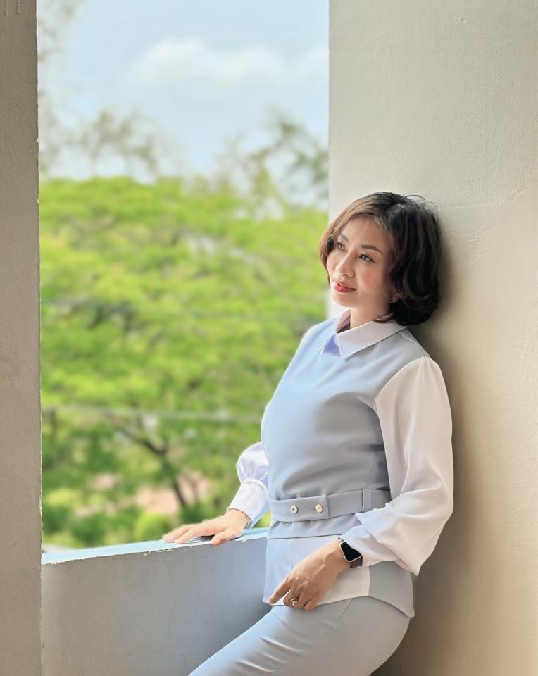 Nhà văn Nguyễn Thị Việt Hà ở Cà Mau.